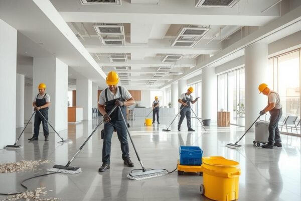 Post Construction Cleaning Service Workflow for New Developments
